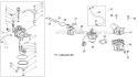 Carburetor Diagram and Parts List for 31AS2S1E701 2012 Yard Man Snow Blower